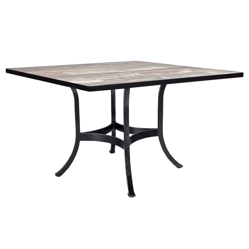 Outdoor Square Dining Table, Graphite, Venice Beach