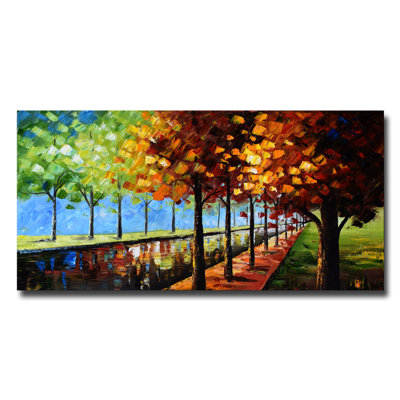 Arbres modifiant l’impression sur toile tendue