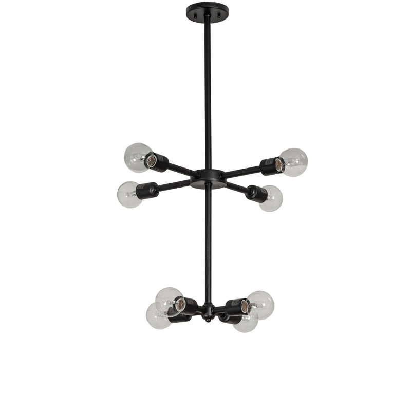 Kovin 8 - Light Dimmable Sputnik Modern Linear Chandelier
