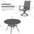 Deval 6 - Person Patio Dining Set with Round Table-560018931