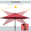 270cm Lighted Tilt Market Parasol-20590093