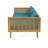 Abingdon Outdoor 3 Seater Daybed With Arms - Made Of Resilient Wood Cushions Water- Slat Panel Seat And Back 67.5" W X 32" D 23.78" H Construction 68.83W 31.46D 23.78H-121534214