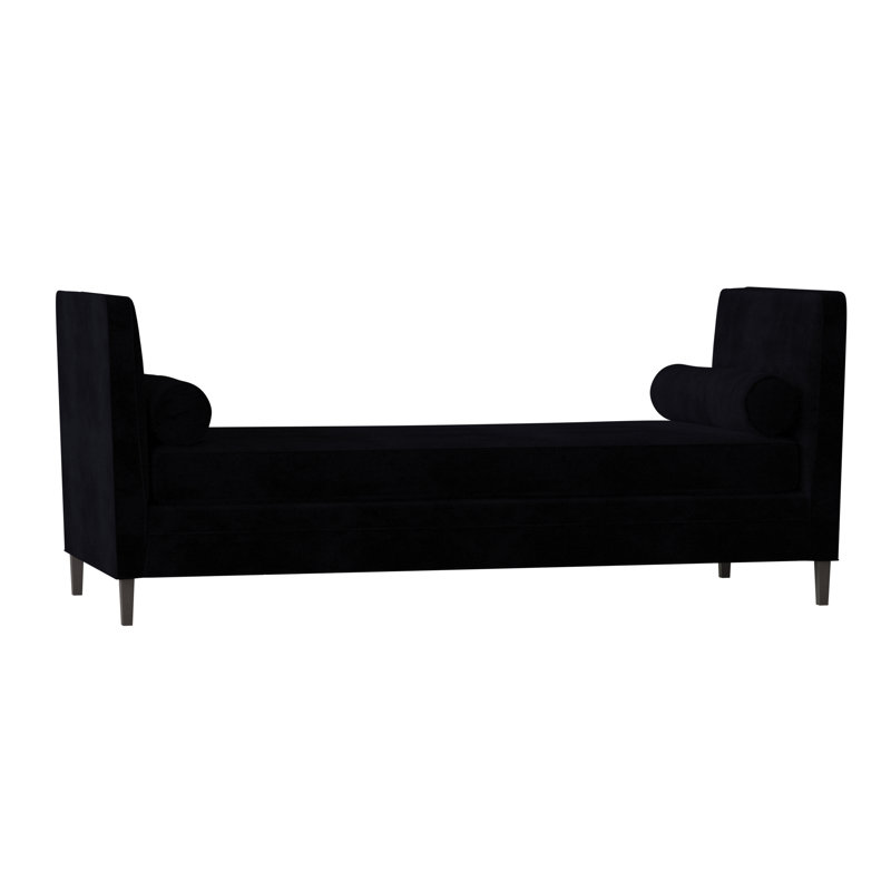 Banc rembourré Lydia, Herbe de blé Sachi, Espresso