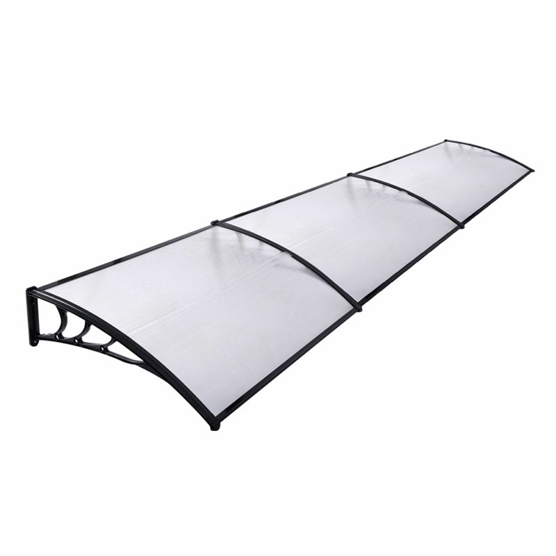 Sol 27 Outdoor 100cm D Plastic Black Cover Retractable Door / Window Awning, Black, 28cm H x 190cm W x 100cm D