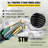 0FT 50 AMP RV Extension Cord,50 Amp RV Replacement Cord,6AWG/3C+8AWG/1C Twist Lock Cord with Molded Connector