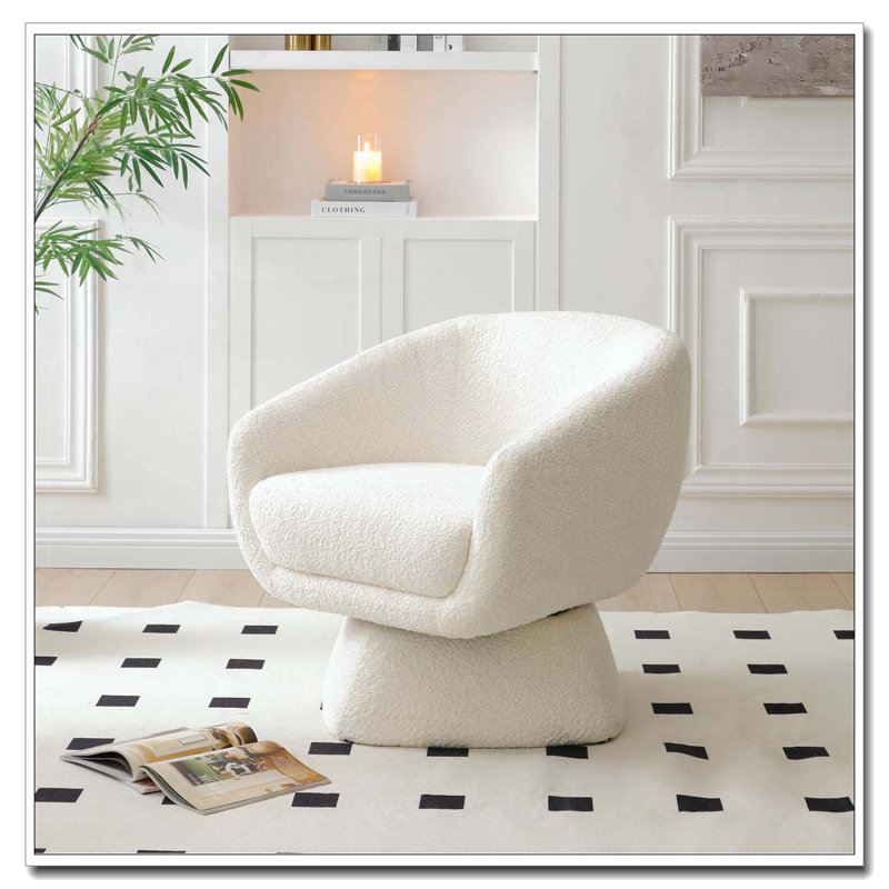 Chaise pivotante Boucle, structure en bois massif
