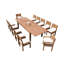 Mclaren Outdoor 13 - Piece Teak Dining Set