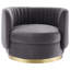 Chaise pivotante en velours performance Embrace-100565371