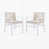 Coussin beige / structure brune