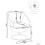 Velvet Swivel Accent Chair