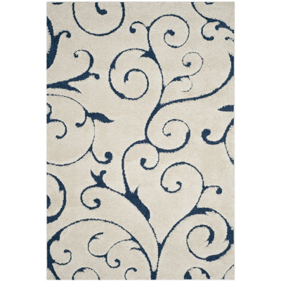 Rodrigue Damask Hand Woven Area Rug