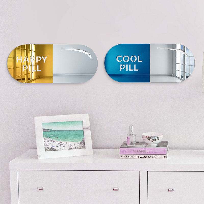 Décoration murale en acrylique Happy Pill