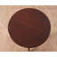 Petite table ronde à bord cannelé
