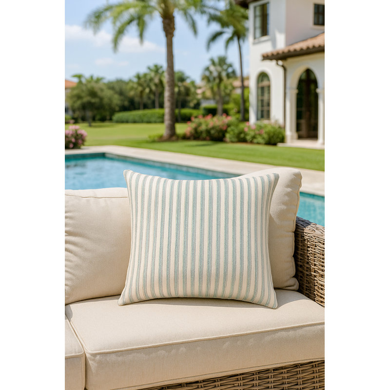 Outdoor Living Throw Pillow, Pure Green, Square 20", Pillow Cover Only - No Insert