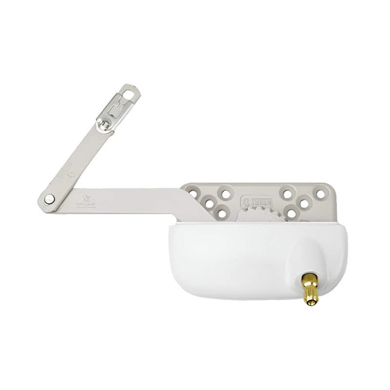 Opérateur à bras fendu à bras fendu, droite, finition blanche, Blanc