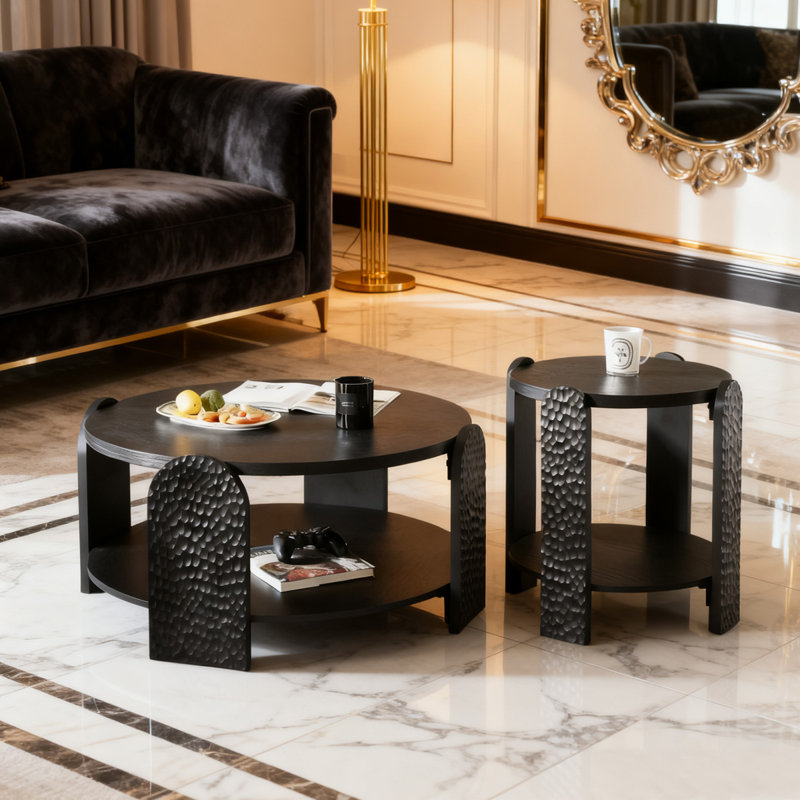 Ensemble de tables basses rondes Modern Modern