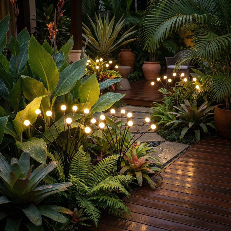  Éclairage solaire de jardin oscillant, Paquet de 4 (24 DEL