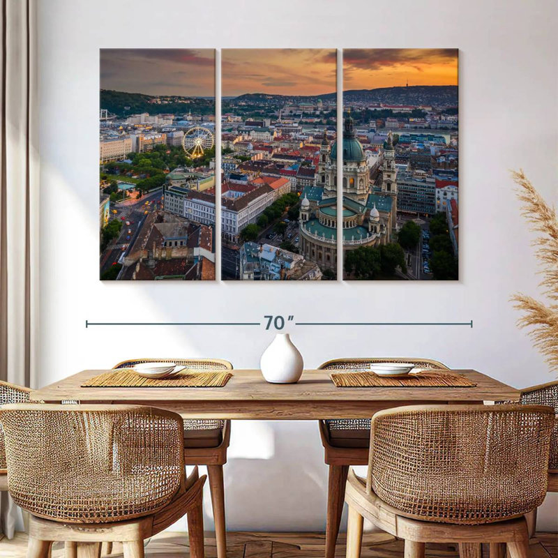Budapest Sundown, 42" H x 65" W