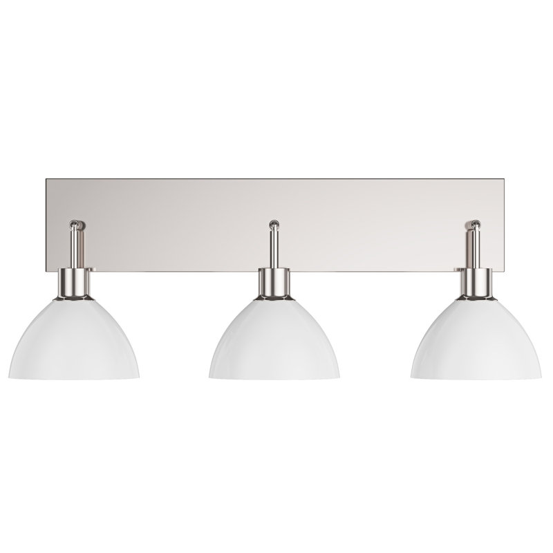 Luminaire de meuble-lavabo de ferme réglable à 3 lumières Claverack E26, Chrome