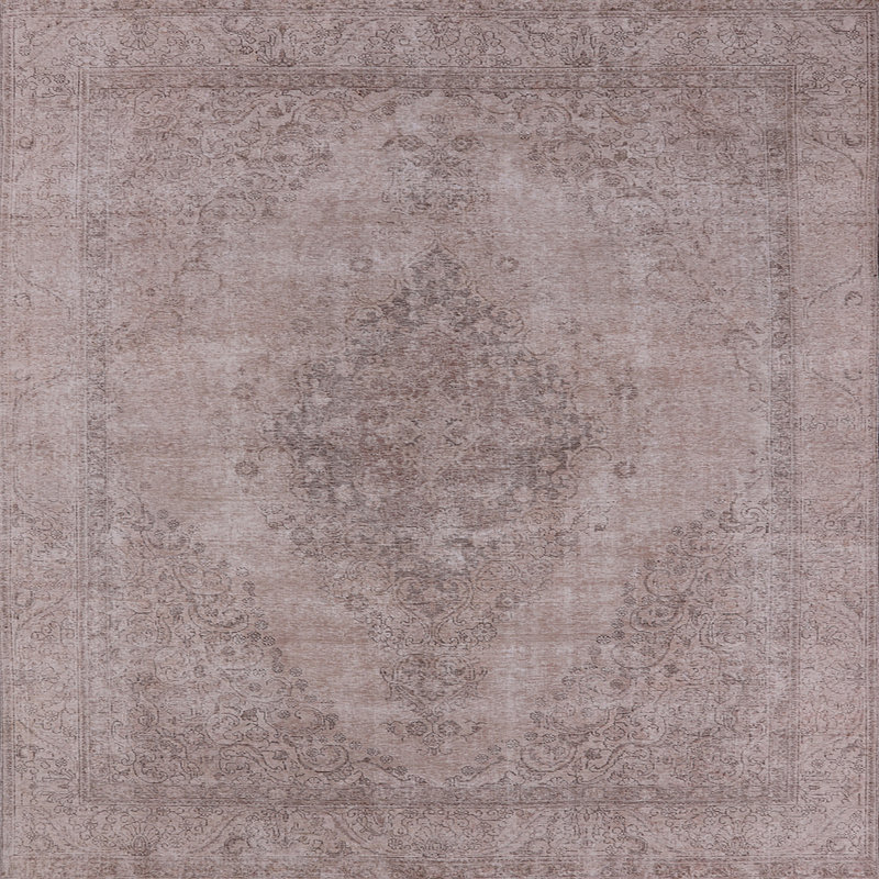 Tapis oriental gris Findlay, Carré 8 pi