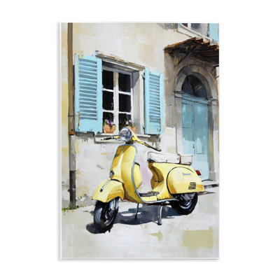 Plaque murale Sunny Day Scooter Ride, par Petal Prints Design