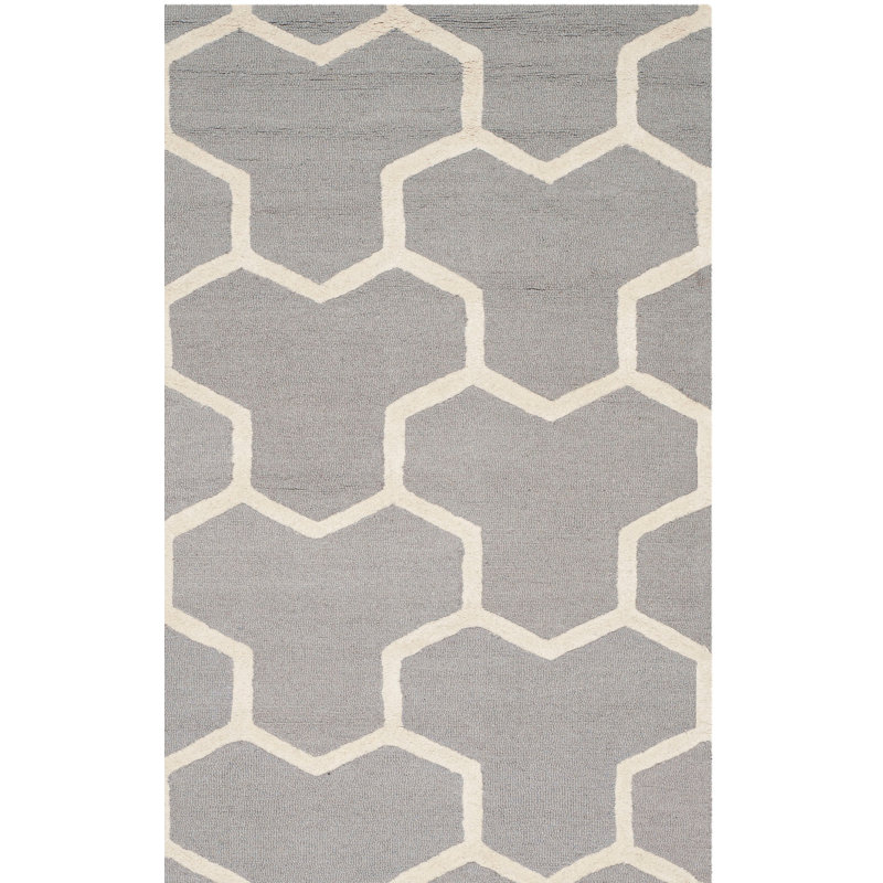 Cambridge Hand Tufted Wool Geometric Rug, 4' x 6'
