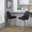 Tabouret de comptoir à hauteur fixe avec pivot