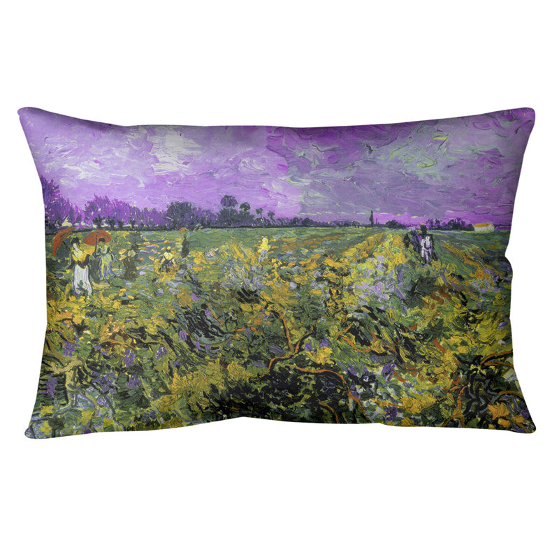 Coussin en vineyard, Mauve, Polyester filé