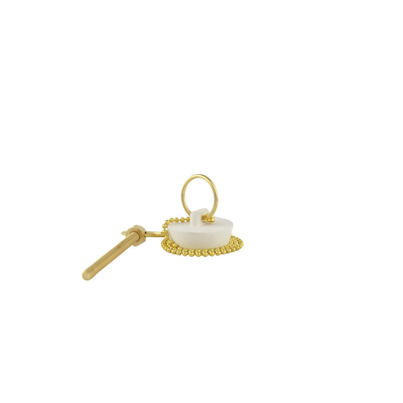 Drain de baignoire avec trop-plein Toe Tap, Laiton ultra enduit