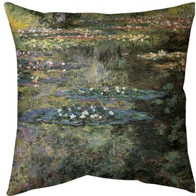 Coussin Claude Monet, nénuphar à Giverny