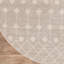 Tapis géométrique beige en polypropylène tissé à la machine Julicia-1183471689