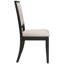 2 chaises de salle à manger rembourrées de couleur crème et noire - Rehaussez votre expérience avec un style de 2 et ajoutez une touche tendance à votre espace