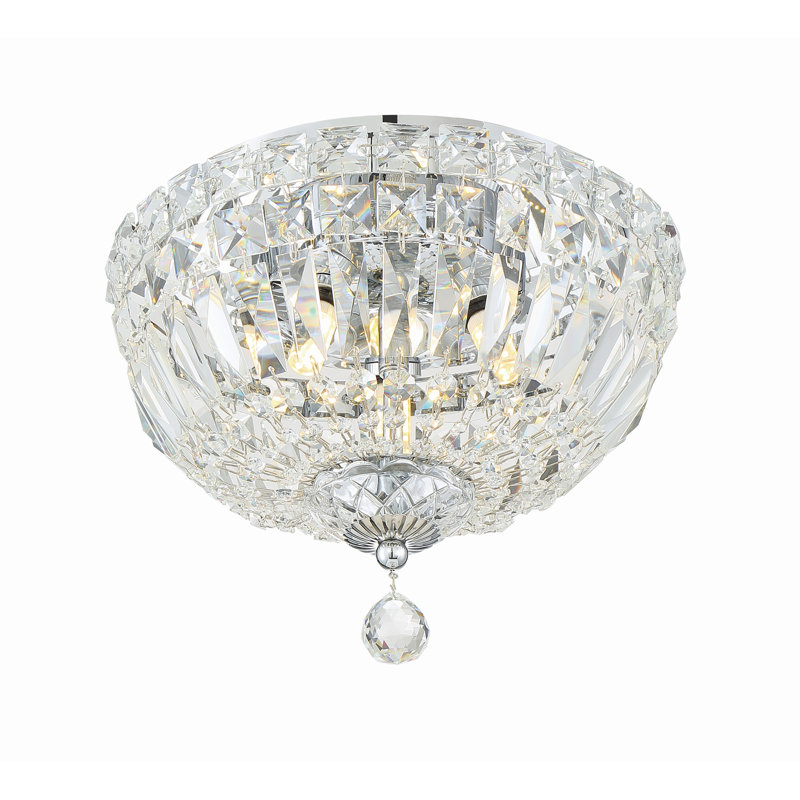 Hickerson 3 - Light 10" Chandelier Style Bowl Flush Mount
