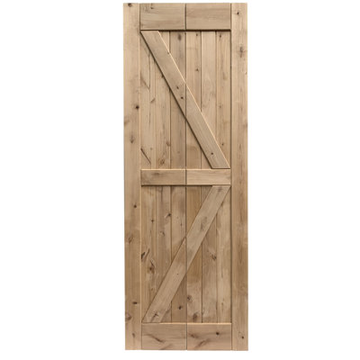 Paneled Wood Bi-folding Barn Door