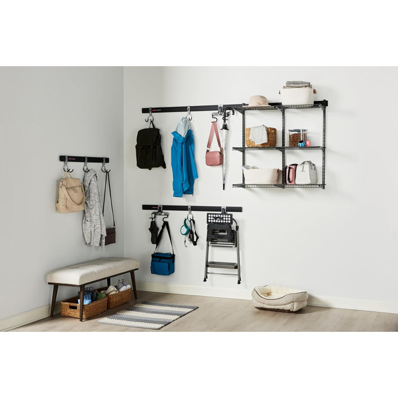 Fasttrack Rail Storage 36"x12" 3-Shelf Kit, 350 lbs