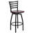 Lomonaco Swivel Upholstered Counter Stool with Metal Frame-33495679