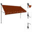 Pare-soleil d'extérieur rétractable orange et brun résistant aux intempéries-122627769-122627774-122627773