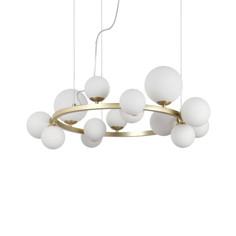 14 - Light Gold LED Simple Pendant