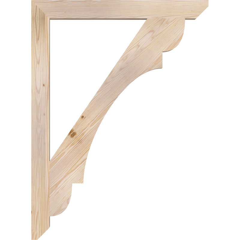 Support latté 3 1/2 "x P 34" x H 46 ", sapin Douglas, Douglas (lisse), H 46 po x l 3,5 po x P 34 po