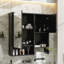 Armoire de salle de bain murale moderne avec miroir 29 po x 28 po-1832696972