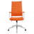 Modway Black Vinyl Jive Ribbed High Back Executive Office Chair-711504841