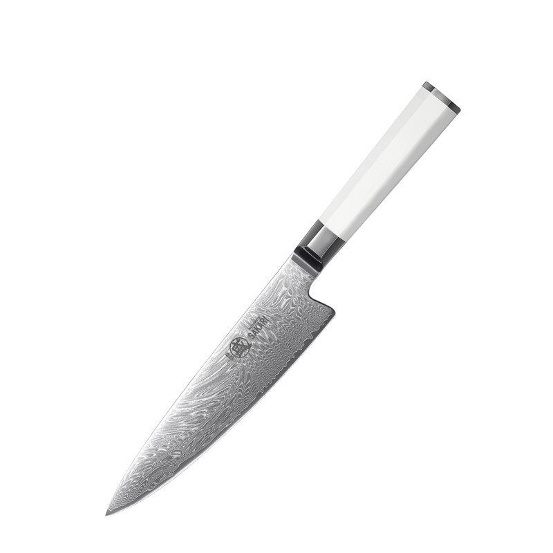 Couteau de cuisine de 8 pouces de 9 pouces de Sakura de Damas