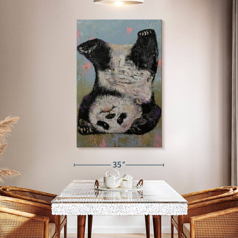 Brampt Panda Headstand, 51" H x 34" W
