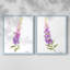 «Annie's Foxglove I», reproduction encadrée de qualité supérieure - prête à être accrochée - aucun clou requis - aucun clou requis-1541983128-1541983133