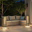 JHY DESIGN Outdoor Floor Solar Light 2-Pack-122057245