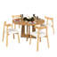 Ensemble de salle à manger de charme 3 pièces avec table ronde et 2 chaises, parfait pour une cuisine et une salle à manger confortables