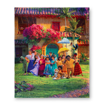 Jeté en soie à motif de famille Disney Encanto | 50 po x 60 po
