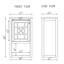 Armoire de salle de bain autoportante de style traditionnel H 29 po H 29 po avec huche de rangement Hembree