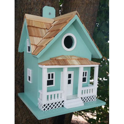 Fledgling Series Beachside Cottage 9 in x 7.5 in x 6.5 in Birdhouse