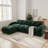 110.8" Upholstered L-Shaped Boneless Sectional With Ottoman-1817936874